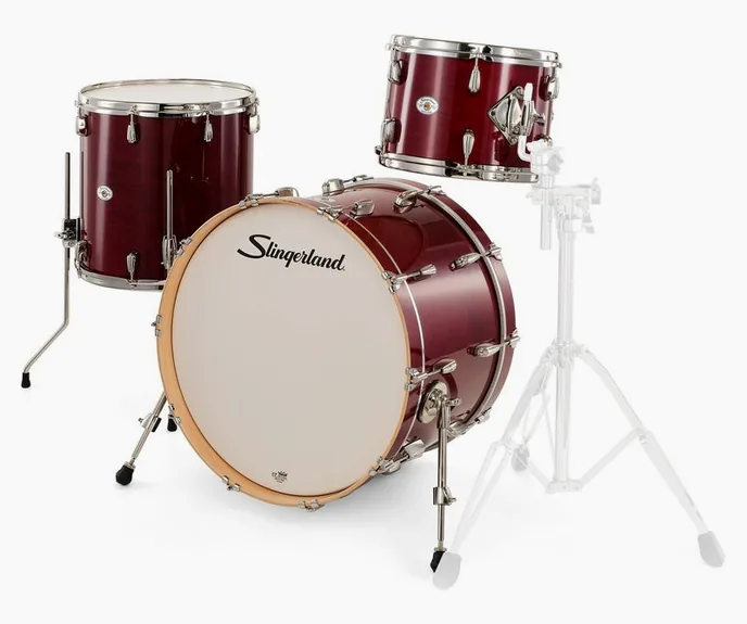 Slingerland 22" Studio King 3pc Kit RCR, vue de près, de face
