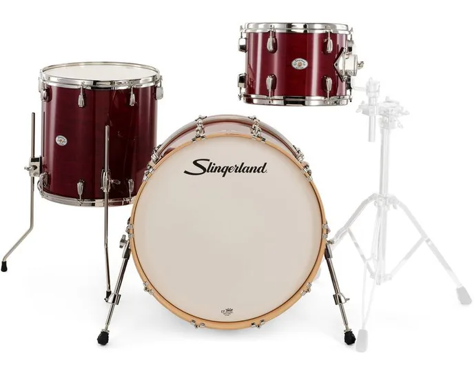 Slingerland 22" Studio King 3pc Kit RCR, vue de trois quarts, photo 2
