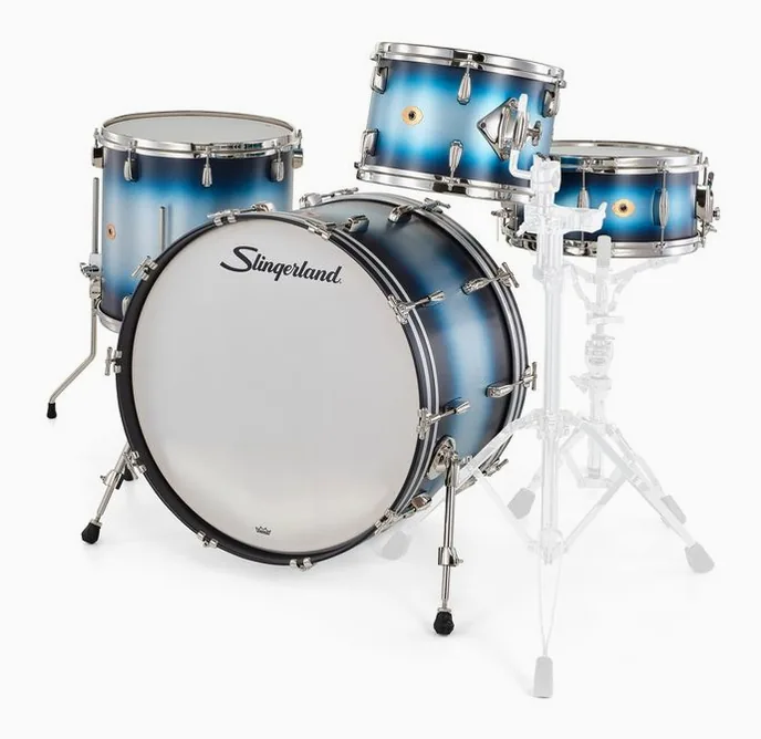 Slingerland 24" Radio King 4pc w/Snare BS, vue de face