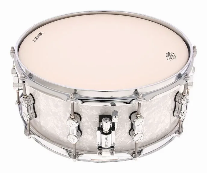 Sonor 14"x06" AQ2 Snare Drum WHP, vue de face, photo 2