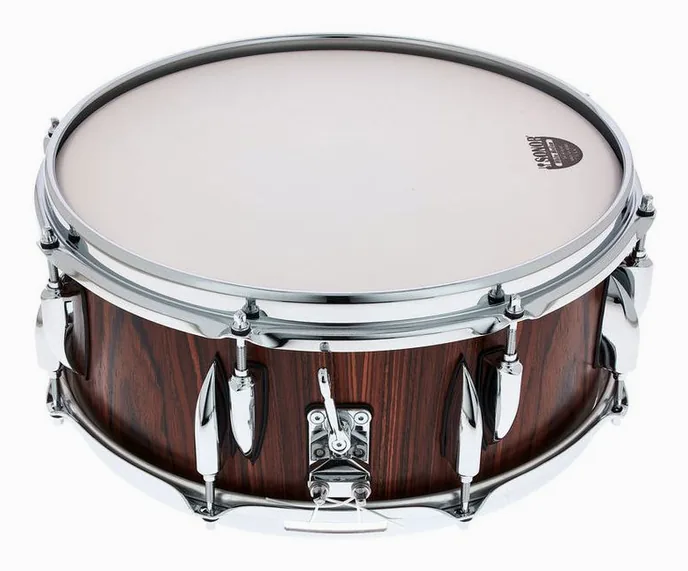 Sonor 14"x5,75" Vintage Snare Rosew., vue de trois quarts, photo 3