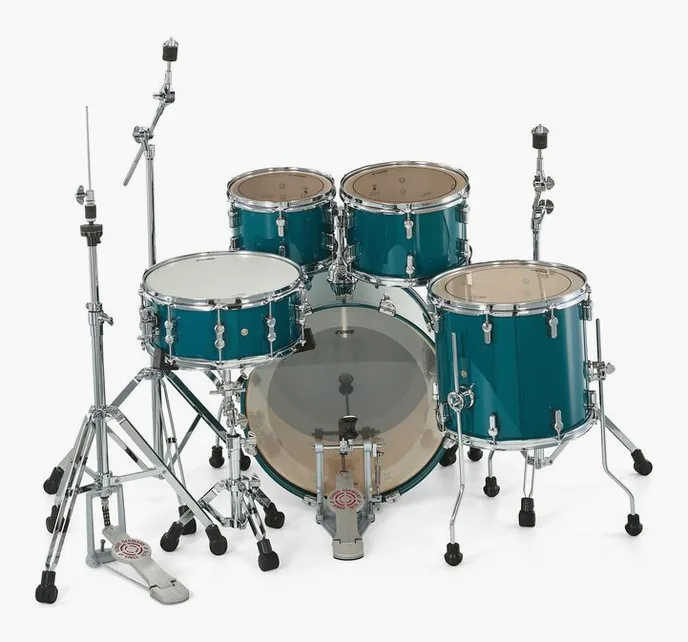 Sonor AQ1 Studio Set Caribbean Blue, vue de trois quarts, photo 4