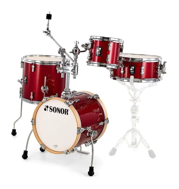 Sonor AQX Micro Set RMS, vue de près, de face