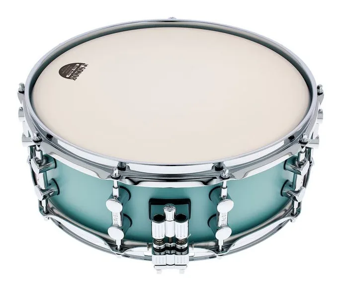 Sonor SQ1 14"x5" Snare Cruiser Blue, vue de face, photo 2