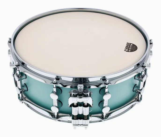 Sonor SQ1 14"x5" Snare Cruiser Blue, vue de face, photo 3