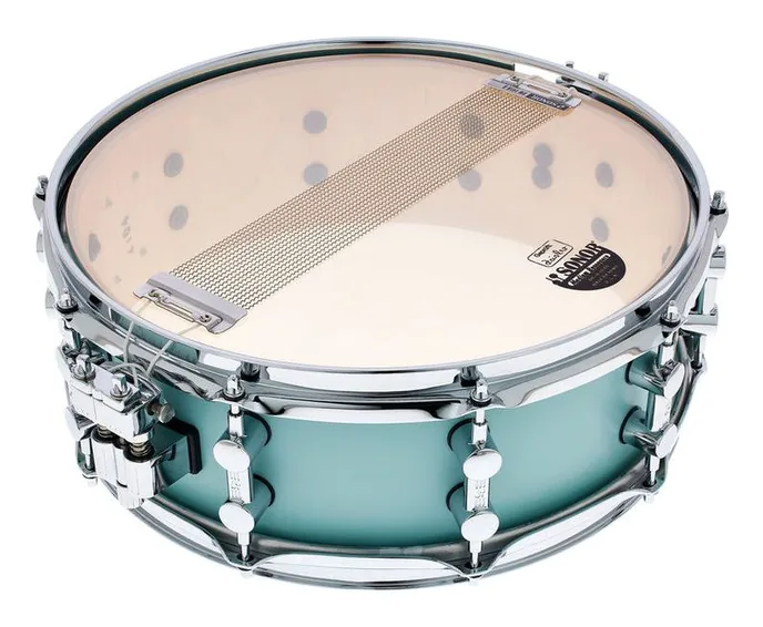 Sonor SQ1 14"x5" Snare Cruiser Blue, vue de face, photo 4