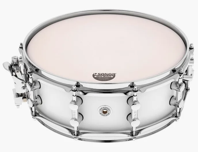Sonor SQ1 14"x5" Snare SP White, vue de trois quarts, photo 4
