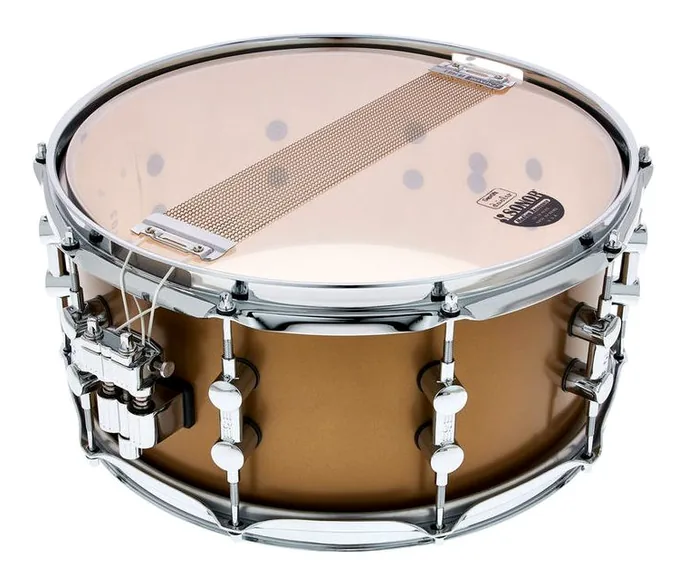 Sonor SQ1 14"x6,5" Snare Satin Gold, vue de dessus, photo 4