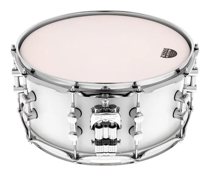 Sonor SQ1 14"x6,5" Snare SP White, vue de face, photo 2