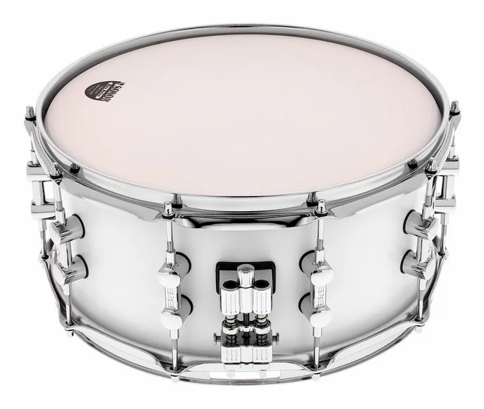 Sonor SQ1 14"x6,5" Snare SP White, sur fond neutre, photo 3