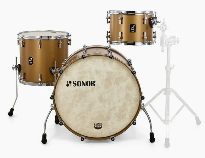 Sonor SQ1 Rock GT Satin Gold Metal., vue de profil, photo 2