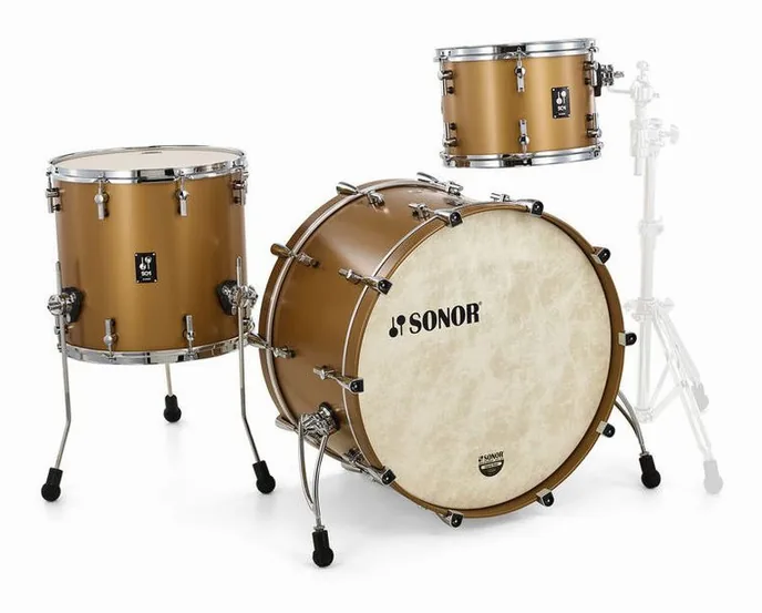 Sonor SQ1 Rock GT Satin Gold Metal., vue de profil, photo 3