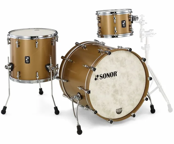 Sonor SQ1 Studio GT Satin Gold Metal, vue de profil, photo 3
