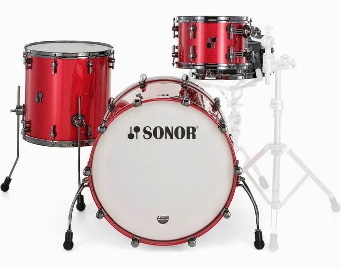 Sonor SQ2 Birch Red Sparkle, vue de profil, photo 2