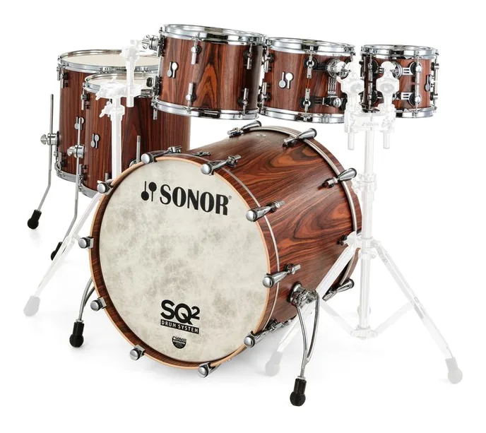 Sonor SQ2 Rock Palisander Replica, sur fond neutre
