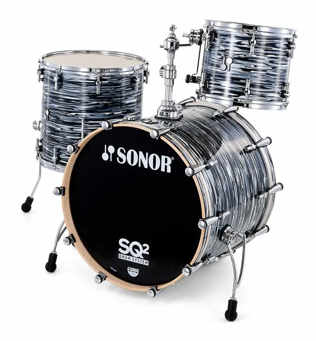 Sonor SQ2 Set 1up1down Blue Oyster, vue de face