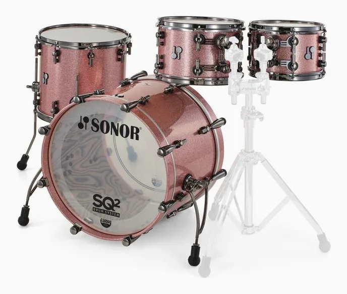Sonor SQ2 Set 20 Beech Copper Spkl., sur fond neutre