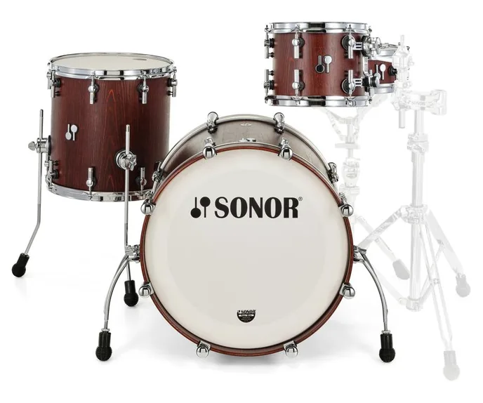 Sonor SQ2 Set Maple 1up1down Walnut, vue de près, photo 2