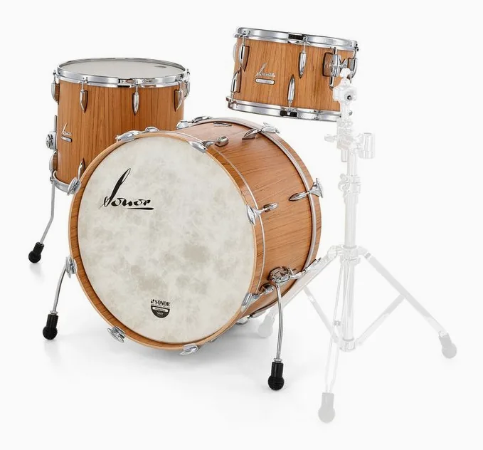 Sonor Vintage Three20 Teak NM, vue de près, de face