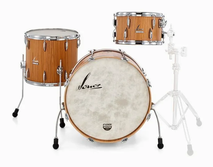 Sonor Vintage Three22 Teak NM, sur fond neutre