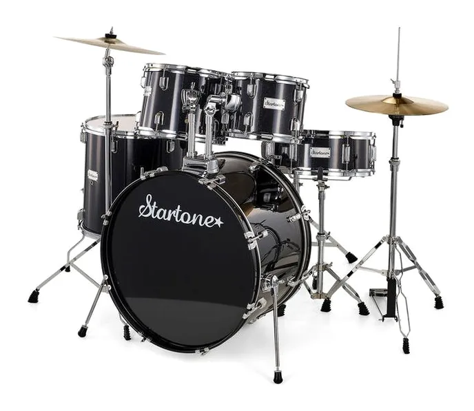 Startone Star Drum Set Standard -BK, sur fond neutre