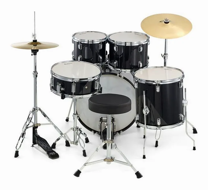 Startone Star Drum Set Studio -BK, vue de profil, photo 4