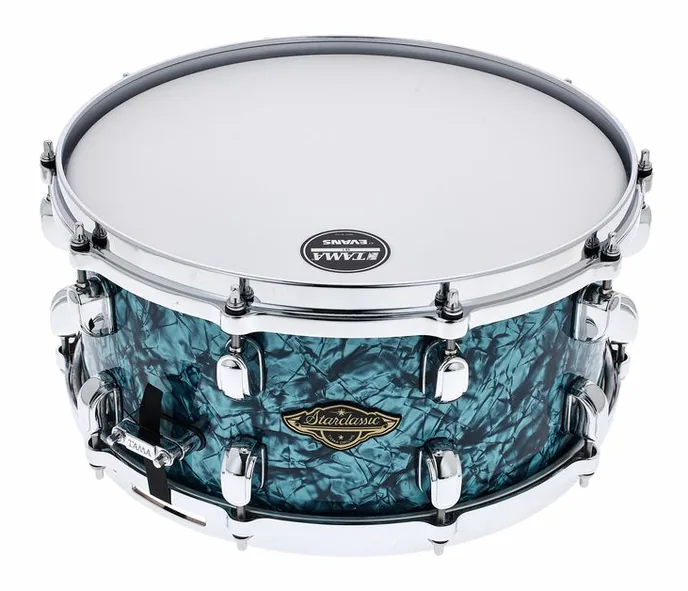 Tama 14"x6,5" Starcl. Walnut/B. TQP, sur fond neutre