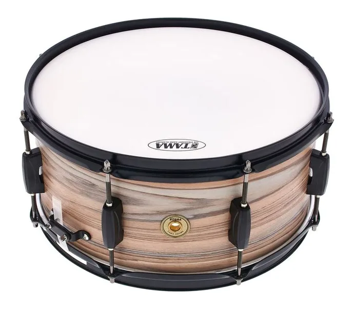 Tama 14"x6,5" Woodworks Snare - NZW, vue de près, de face