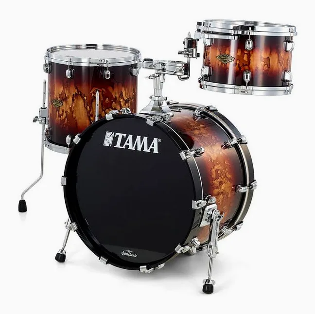 Tama Starcl. Walnut/Birch 20" -MBR, de face sur fond neutre