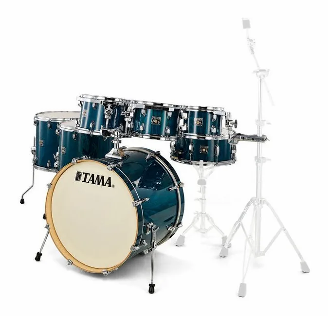 Tama Superst. Classic 7pcs -PGHP, sur fond neutre