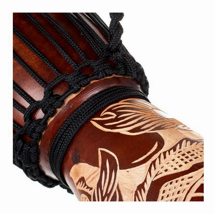 Terre Djembe Carved Dragon 40cm, vue de dessus, photo 4