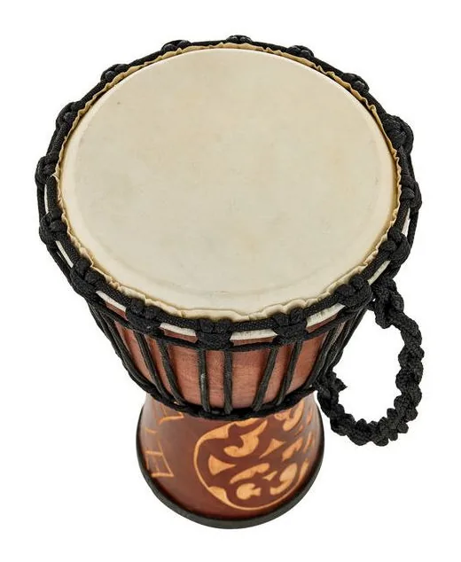 Terre Djembe Carved Ornament 40cm, vue de face, photo 4