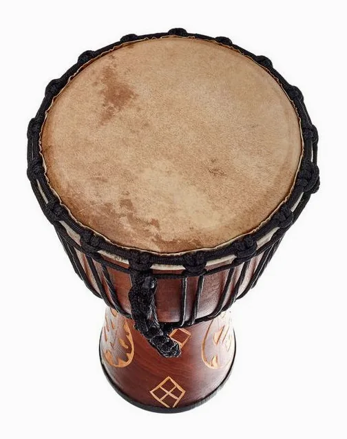 Terre Djembe Carved Ornament 50cm, vue de profil, photo 3