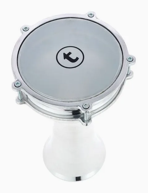 Thomann 7" Aluminium Darabuka, vue de trois quarts, photo 3