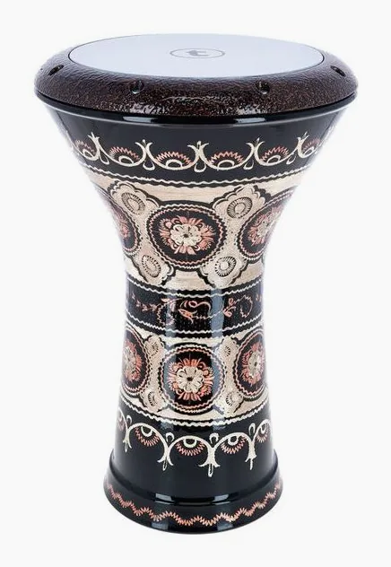 Thomann 8,5" Engraved Copper Doumbek, de face sur fond neutre
