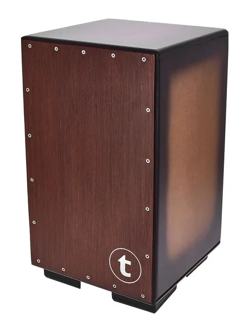 Thomann Cajon Adjustable Snare Coffee, vue de face