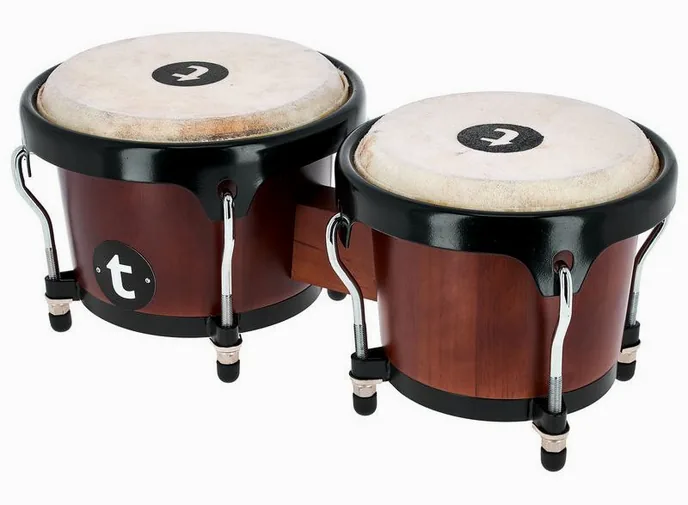 Thomann Classic Bongo Set 6,5" & 7,5", de face sur fond neutre
