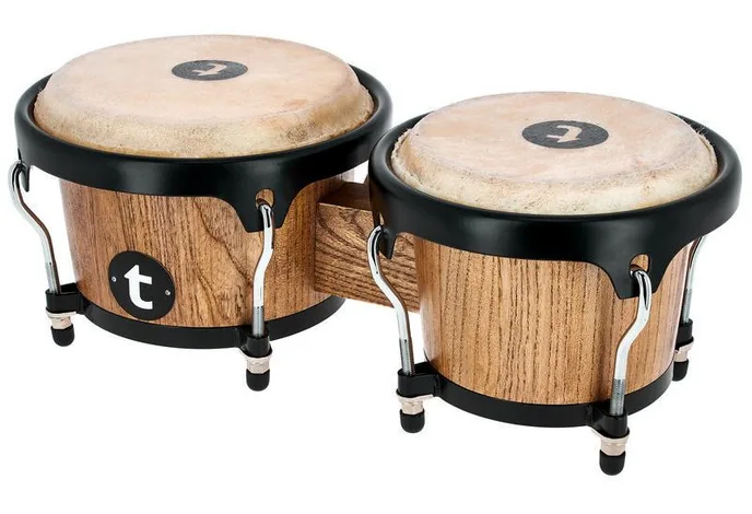 Thomann Dark Nature Bongo Set, vue de près, de face