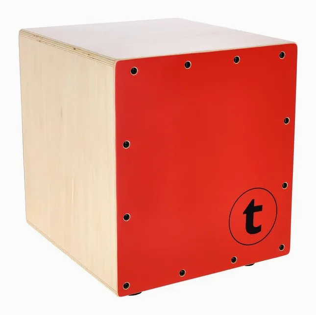 Thomann Mini Cajon Orange, vue de trois quarts, photo 2