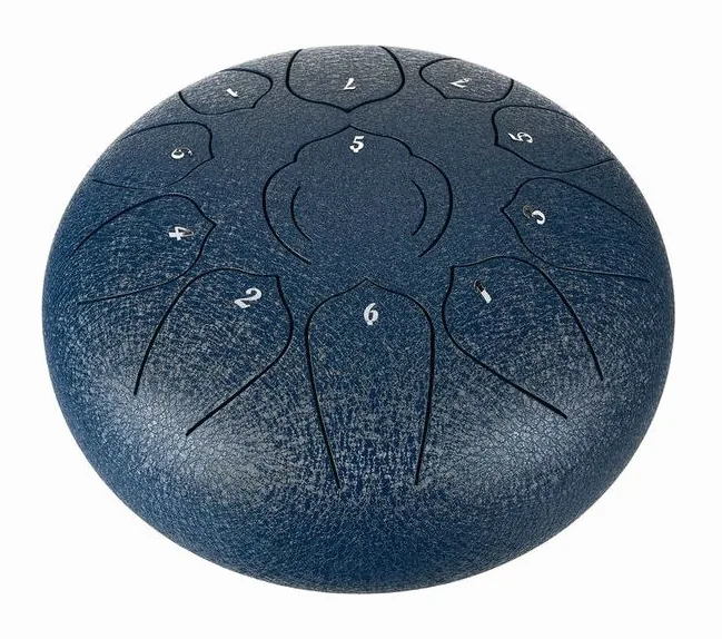 Thomann Tongue Drum 10" navy blue, vue de face