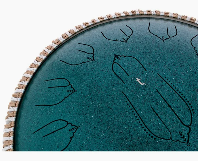 Thomann Tongue Drum 14" EQ D-Kurd 432, vue de profil, photo 4