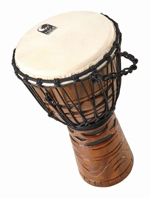 Toca 10" Origins Wood Djembe AM, vue de trois quarts, photo 2