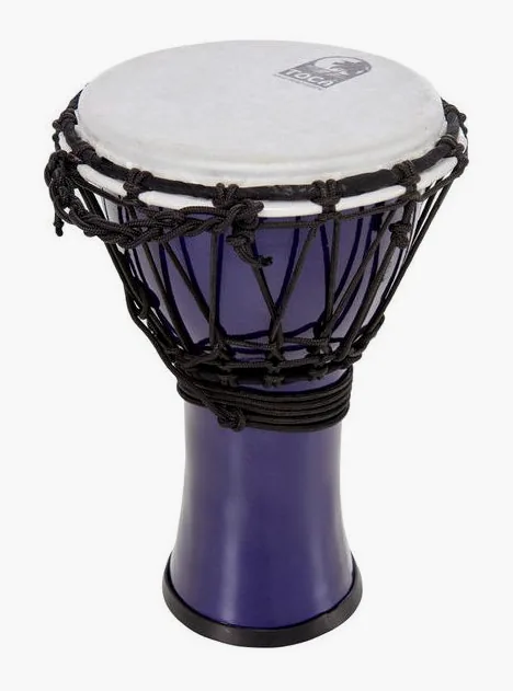 Toca 7" Color Sound Djembe Indigo, sur fond neutre