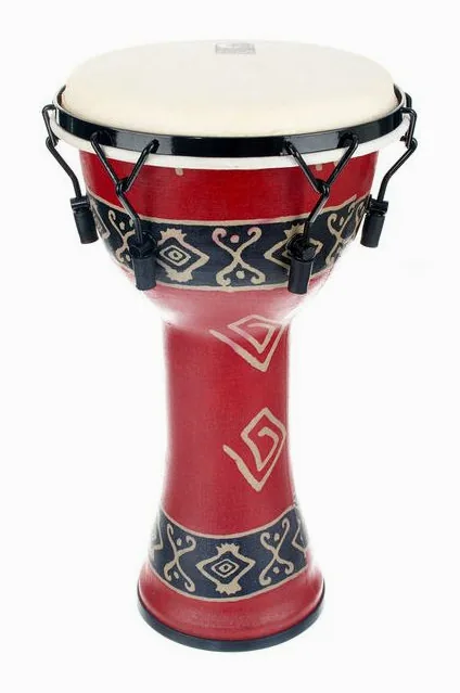 Toca SFDMX-10RP 10"Freestyle Djembe, de face sur fond neutre