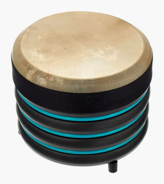 Trommus B1u Percussion Drum Medium, vue de trois quarts, photo 2