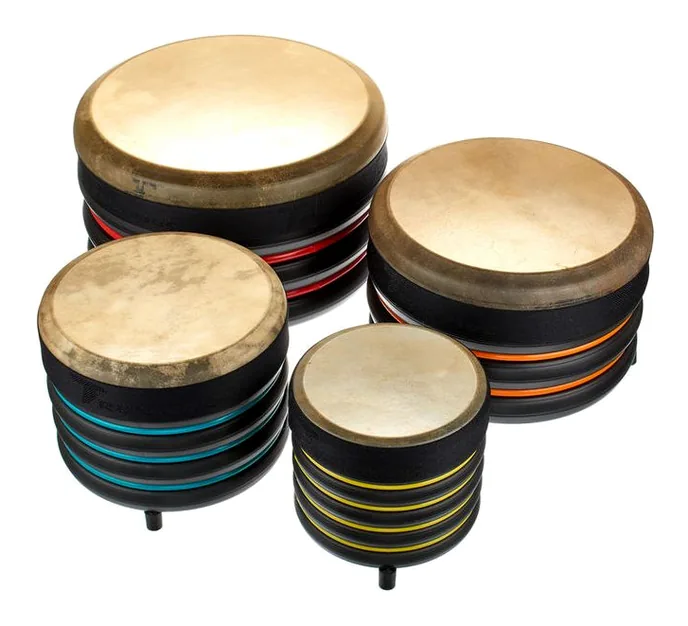 Trommus E1u Percussion Drum Set, de face sur fond neutre