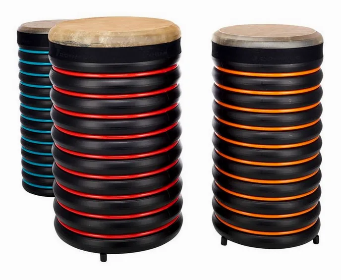 Trommus E2t Percussion Drum Set, vue de face