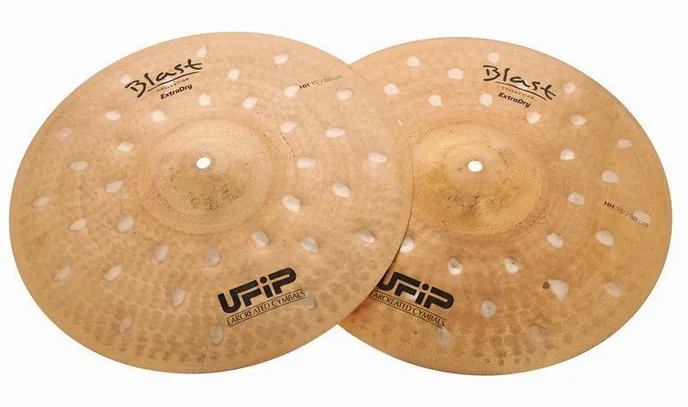 Ufip 15" Blast Extra Dry Hi-Hat, vue de dessus, photo 2