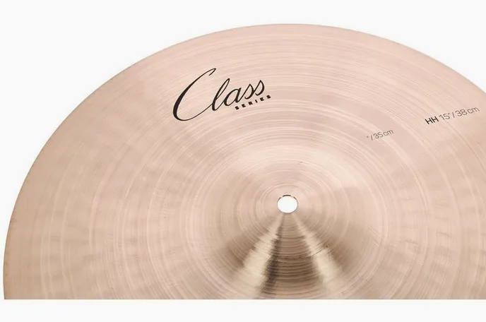 Ufip 15" Class Series Hi-Hat Medium, vue de trois quarts, photo 4