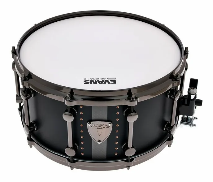 Varus 14"x07" Morpheus Snare Black, vue de face